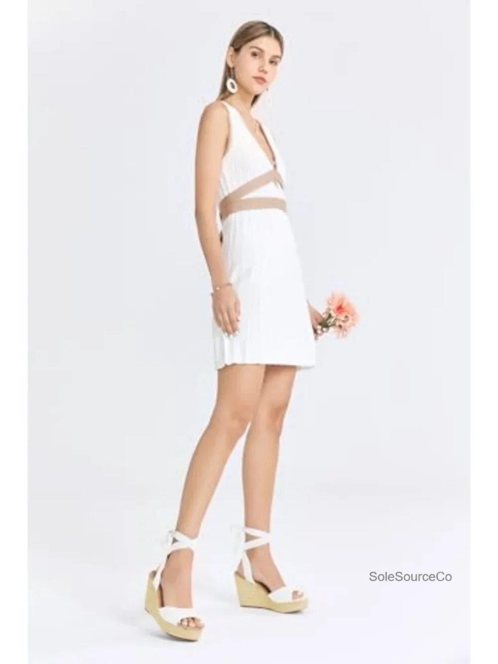 Platform Espadrille Wedge Heels Ankle Strap Buckle Sandals